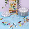 200Pcs Round PET Watercolor Oil Palette AJEW-WA0004-63-5