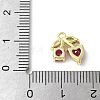 Brass Micro Pave Cubic Zirconia Pendants KK-P290-02A-G-3