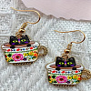 Alloy Dangle Earrings FS-WG32F4A-08-1