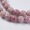 Natural Rhodonite Beads Strands G-G542-8mm-12-3