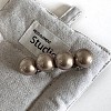 Plastic Pearl with Alloy Hair Barrettes PW-WG00FBF-02-1