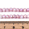 Anti-Tarnish Electroplate Glass Beads Strands X-EGLA-T021-4mm-15-02-4
