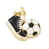 Football Theme Brass Enamel Pendants KK-A303-01C-G01-2