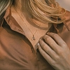 Personalized Stainless Steel Textured Alphabet Initial Pendant Necklaces for Women Men RF0956-1-3