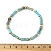 Natural Dyed Imperial Jasper Beads Stretch Bracelets for Men Women BJEW-L171-03A-5