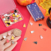 60Pcs 6 Colors Halloween Alloy Enamel Pendants FIND-SC0010-89-3
