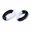 Two Tone Opaque Acrylic Linking Rings OACR-S038-035-5