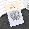 SHEGRACE Brass Micro Pave Clear Cubic Zirconia Spacer Beads XGRQ1U564-307P-6