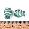 Transparent Glass and Enamel Beads Strands GLAA-T034-01C-4