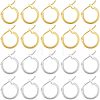 Brass Hoop Earrings KK-FH0001-26-1