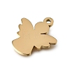 304 Stainless Steel Pendants STAS-E532-06G-2
