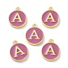 Golden Plated Alloy Enamel Charms ENAM-XCP0001-13A-2