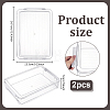 2Pcs Plastic File Storage Box AJEW-PH0010-09-2