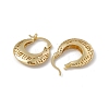 Brass Hoop Earrings for Women EJEW-M213-47G-2