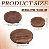 3Pcs 3 Sizes Round Wood Display Riser Stands AJEW-WH0410-252-2