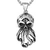 Octopus Skull Alloy Pendant 667 Stainless Steel Box Chain Necklaces for Men FS-WGDB212-01-2