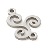201 Stainless Steel Laser Cut Connector Charms STAS-R133-02P-01-2