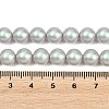 Frosted Glass Pearl Beads Strands GLAA-A044-08A-14-4