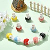 10Pcs 5 Colors Handmade Porcelain Beads PORC-CJ0001-48-6