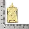 Brass Micro Pave Cubic Zirconia Pendants with Enamel KK-H458-03G-08-3