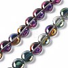 Electroplate Glass Beads Strands EGLA-L033-FR-2