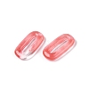 Cherry Quartz Glass Oval Pendants G-N342-105D-2