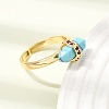 Synthetic Turquoise Cuff Rings GG-CBA0B5A-03G-01-3