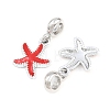 Alloy Enamel European Dangle Charms AL-CBAC2D3-02P-01-2