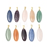 Natural Mixed Gemstone Pendants PALLOY-JF05333-1