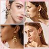 5 Pairs 5 Style Star & Moon Tarot Theme Alloy Dangle Earrings for Women EJEW-SC0001-32-5