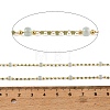 Handmade Brass Glass Beaded Chains GL-CBA1C06-01G-02-3