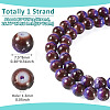1 Strand Baking Paint Glass Beads Strands DGLA-TADJ0001-02A-3