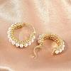 Brass Hoop Earrings EJEW-C181-10G-3