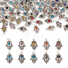 100Pcs 10 Colors Tibetan Style Alloy Pendants FIND-TA0001-78-13