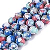 Assembled Synthetic Turquoise and Trochus Shell Beads Strands G-N369-02A-02-1