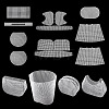 4styles Plastic Mesh Canvas Sheet DIY-TA0015-42-2