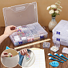 3 Sets Rectangle PP Plastic Organizer Storage Boxes CON-TW0001-02-3
