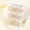 PVD Vacuum Plating 304 Stainless Steel Huggie Hoop Earrings for Women EJEW-F280-07I-G-1