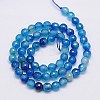 Natural Agate Beads Strands G-G580-6mm-05-2