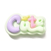Opaque Resin Cabochons RESI-D275-02D-1