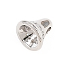 Brass Micro Pave Clear Cubic Zirconia Charms KK-H268-11P-2