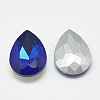 Pointed Back Glass Rhinestone Cabochons RGLA-T081-13x18mm-11-2