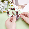 1Pc Wood & Acrylic Keychains HJEW-SP0001-85-3