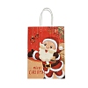 Christmas Paper Santa Claus Printed Tote Bags ABAG-P015-04B-2