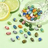 54Pcs 9 Colors Handmade Millefiori Lampwork Beads LAMP-YW0004-20-4