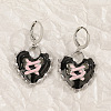 Alloy Enamel Hoop Earrings FS-WGBA760-02-1