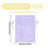 10Pcs Brocade Good Luck Fortune Drawstring Gift Blessing Bags PAAG-TADJ0001-01H-3