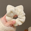 Cat Ear Plush Fabric Hair Ties PW-WGCD194-04-1