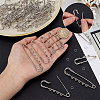 40Pcs Alloy Brooch Findings FIND-PH0060-23-3