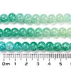 Spray Painted Crackle Glass Beads Strands DGLA-C002-8mm-10-5